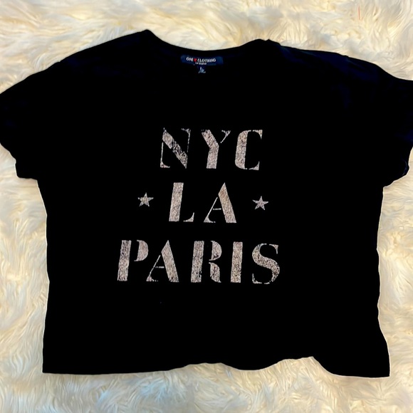 one clothing Tops - Black crop top